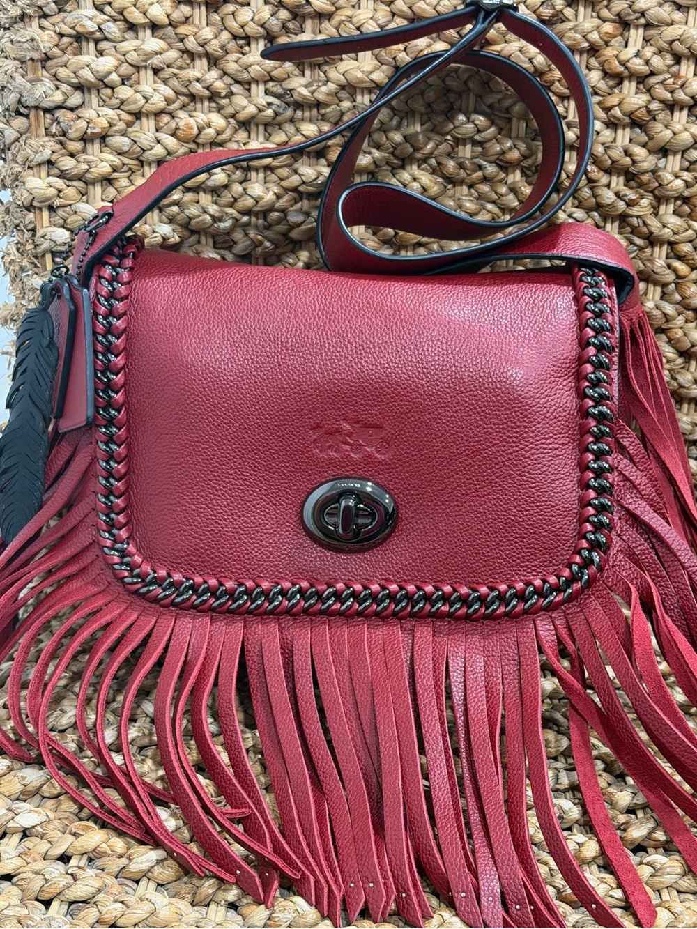 Coach Dakotah Small Fringe Flap Crossbody Bag